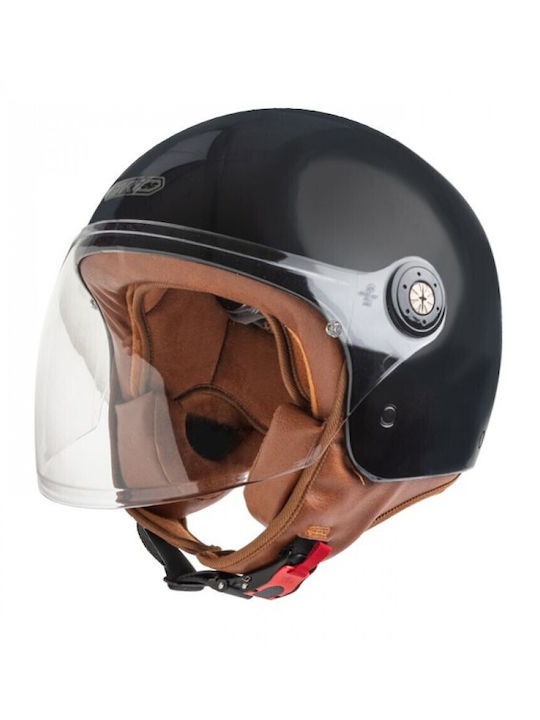 Garibaldi G11 Schwarzer Motorradhelm Jet ECE 22...