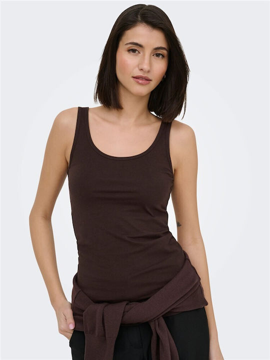 Jdy Damen Bluse Baumwolle Ärmellos Braune
