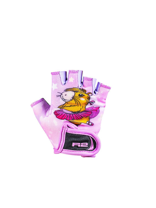 R2 Voska Kids Cycling Gloves Pink