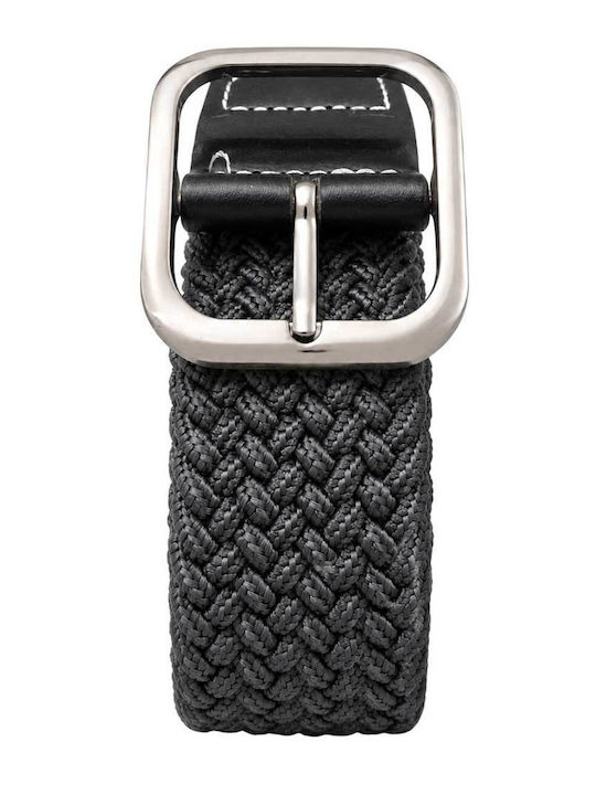 Kids Elastic Knitted Belt Boy Gray 80-90cm