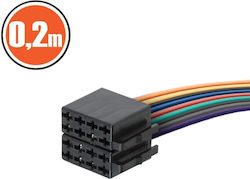 Conector Iso Auto Mufă Radio Cablu 0.2m Adaptor Putere Difuzor