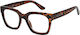 Reading Glasses +4.00 In Brown Colour