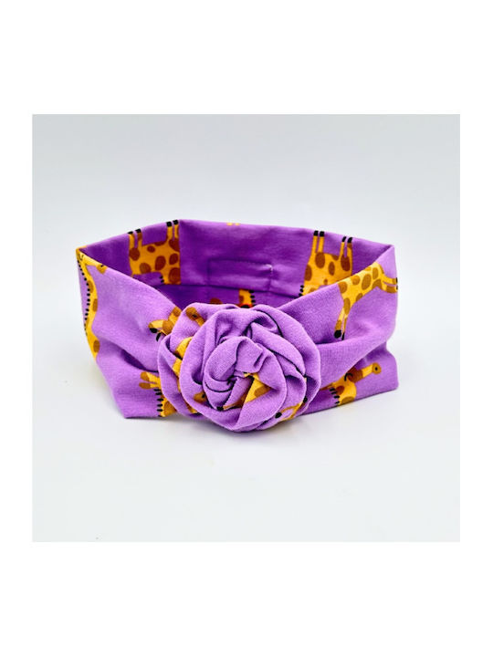 The Hippo & The Donkey Kids Hair Band In Purple Colour