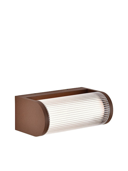 VK Lighting Επιτοίχια Εξωτερική Πλαφονιέρα LED IP65 12W με Θερμό Λευκό Φως