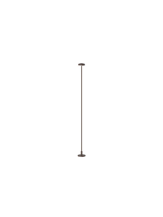 VK Lighting Φωτιστικό Δαπέδου LED Εξωτερικού Χώρου 1W με Θερμό Λευκό Φως IP65 Καφέ
