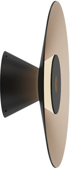 VK Lighting Wall Lamp with Integrated LED and Warm White Light Black
