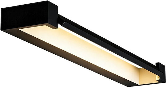 VK Lighting Wall Lamp with Integrated LED and Warm White Light Black 60cm