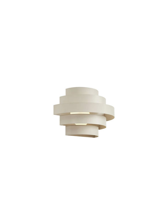 VK Lighting Φωτιστικό Τοίχου με Ενσωματωμένο LED και Θερμό Λευκό Φως Μπεζ