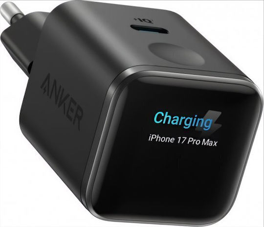 Anker Wireless Charger with USB-C Port 45W Power Delivery Black (Nano Display)