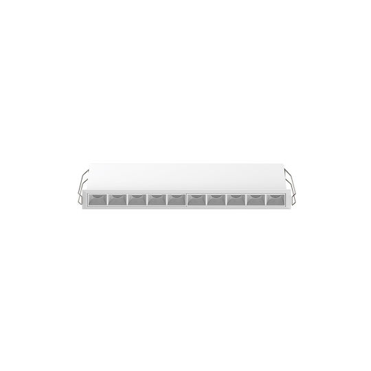VK Lighting LED Γραμμικό Χωνευτό Φωτιστικό Οροφής 10W Θερμό Λευκό IP20 με Ρυθμιζόμενη Ένταση Μ28xΒ4.9xΥ4.5εκ.