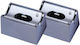 VK Lighting Extension Lamp Socket for S14s Silver Set 2 Pieces 22101-016639