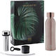 Casa Bugatti Sticlă Termos Oțel Inoxidabil Fără BPA 500ml Rose Gold cu Buclă și Pai