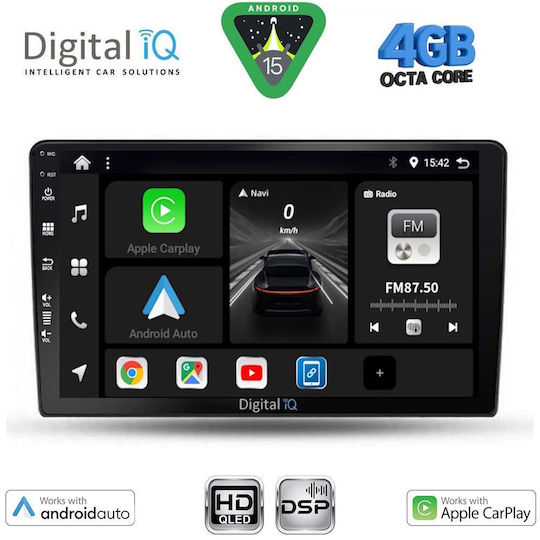 Digital IQ Car Audio System for Toyota Corolla Verso 2000-2004 Bluetooth USB WiFi GPS Apple CarPlay Android Auto with 9" Touch Screen