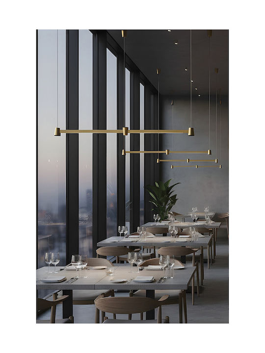 VK Lighting Ceiling Light Gold LED With Warm White Light