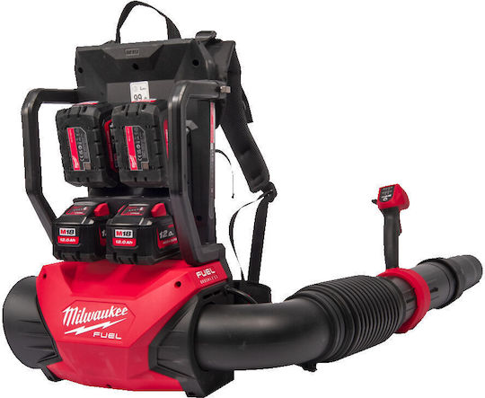 Milwaukee M18 F2BPB-124 Φυσητήρας Πλάτης με 4 Μπαταρίες 12Ah