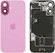 Genuine Back Glass Nfc Flex Flash Iphone 16 Pink