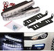 Rectangle Waterproof Car Daytime Running Lamps LED Universal 12V 5W 15.6cm with White Lighting 2 Pieces
