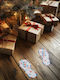 Sticker Santa Claus Footprints 25x10 Cm Set 2 Pieces Decorative Adhesive