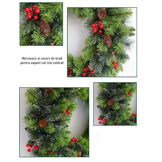 Alista Home Christmas Decorative Wreath With Diameter 60cm Green