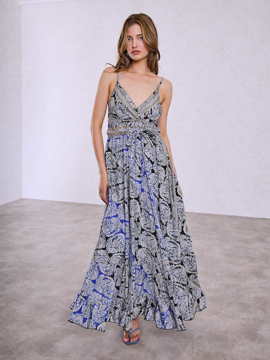 Celestino Women's Maxi Paisley Dress Loose Fit ...