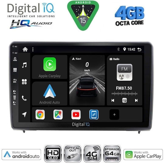 Digital IQ Car Audio System for Ford EcoSport 2018-2023 Bluetooth USB WiFi GPS Apple CarPlay Android Auto with 10" Touch Screen