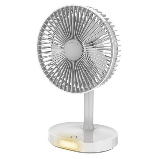 Ventilator De Masă Portabil Li-ion 3000 mAh 3 Viteze Diametru 140 Mm Led