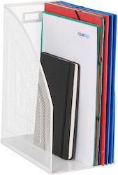 Relaxdays Organizator Documente Design Plasă Alb 32x16x24,5cm Relaxdays Organizator Documente Design Plasă Alb 32x16x24,5cm