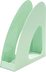 Han Suport Vertical Din Plastic Organizatoare Pentru Dosare De Reviste Re-loop Han Catalog Recycled Pp Verde Pastel