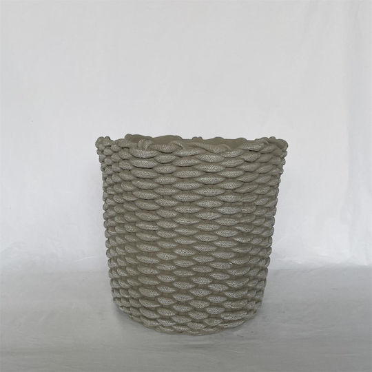 Supergreens Weavestone Concrete Gray Flower Pot 34x34x31.5cm