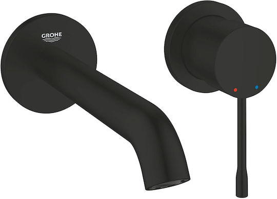 Grohe Eingebaute Wasserhähne & Mundstück-Set für Waschbecken Schwarz