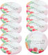 Jar Lids Set 10 Pcs Fi66 4-clamps Light Pastel Colors
