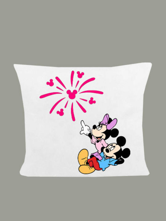 Perna Dimensiune 40x40cm Mickey Mouse Alb