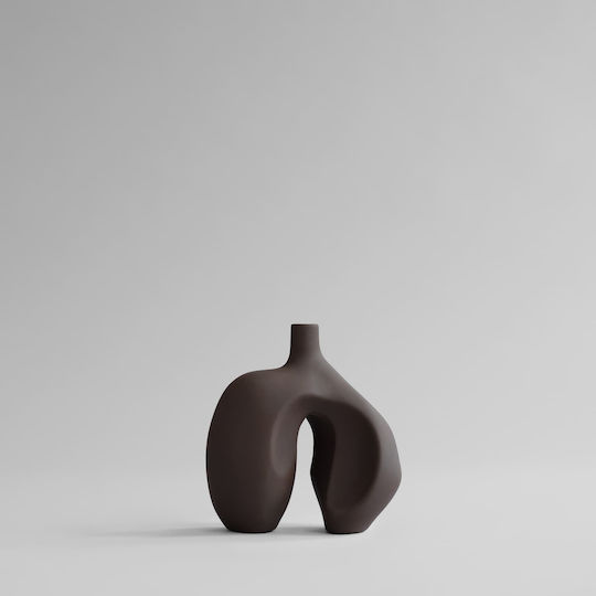 101 Copenhagen Decorative Ceramic Vase Ni Mini Brown 26x22xH30cm