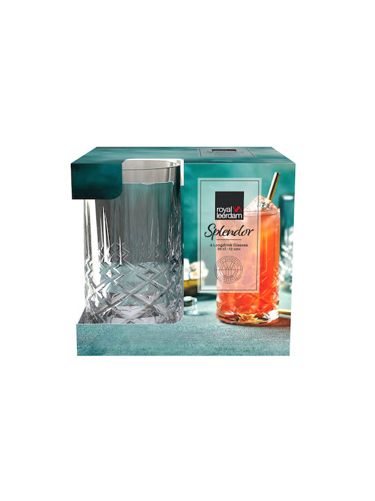 Royal Leerdam Splendor Σετ Ποτήρια Νερού από Γυαλί 360ml 4τμχ