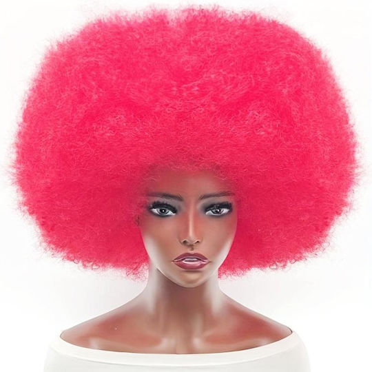 Jumbo Afro Wig Oversized 22 Inches Adults Men Women Extra Large Disco 70s Pink Red Wig