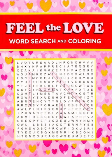 Feel Love Word Search Coloring Thunder Bay Press Paperback Softback