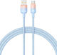 Baseus Braided USB 2.0 Cable USB-C male - USB-A 100W Μπλε 1m P10374903311-00