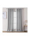 Joydeco Joydeco Verdunkelungsvorhänge mit Grommets Grau 140x260cm