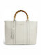 Leder Damen Schulter Tasche Weiß