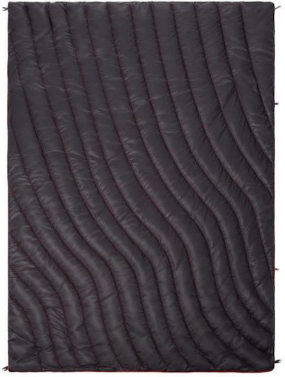 Portable Thermal Picnic Blanket Outdoor Camping Waterproof Mat Camping Style Black 2-1