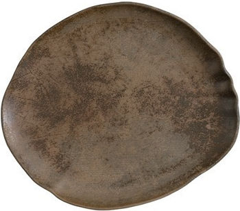 Bonna Premium Vitrified Servierplatte Untiefe Braune mit Durchmesser 15cm