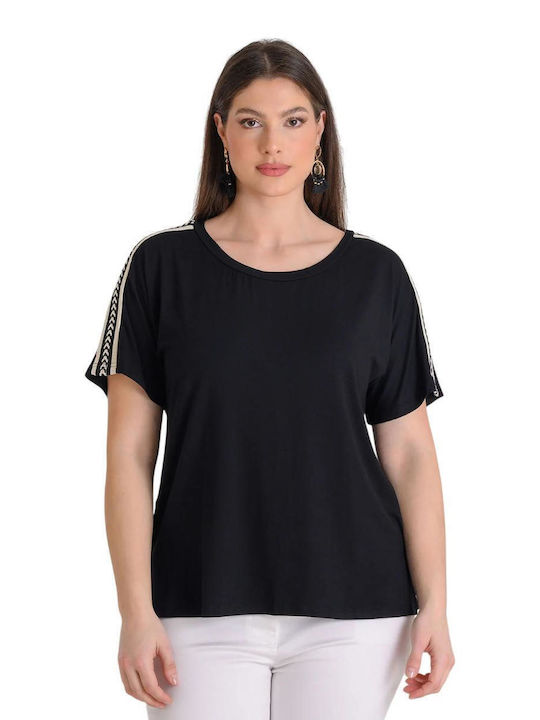Silky Collection Μπλούζα Μαύρη Silky Collection Μπλούζα Μαύρη