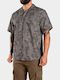 Short Sleeve Cotton Shirt Gray