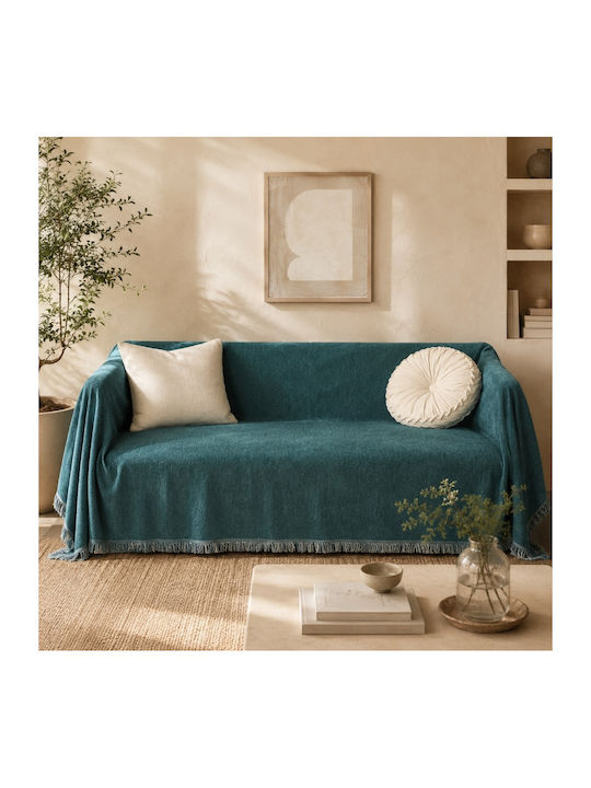 My Home Luxury Three-Seater Sofa Throw Jacquard...