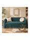 My Home Luxury Armchair Throw Jacquard 180x180cm Petrol