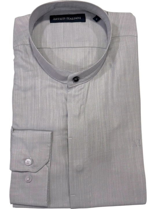 Short Sleeve Linen Shirt Gray