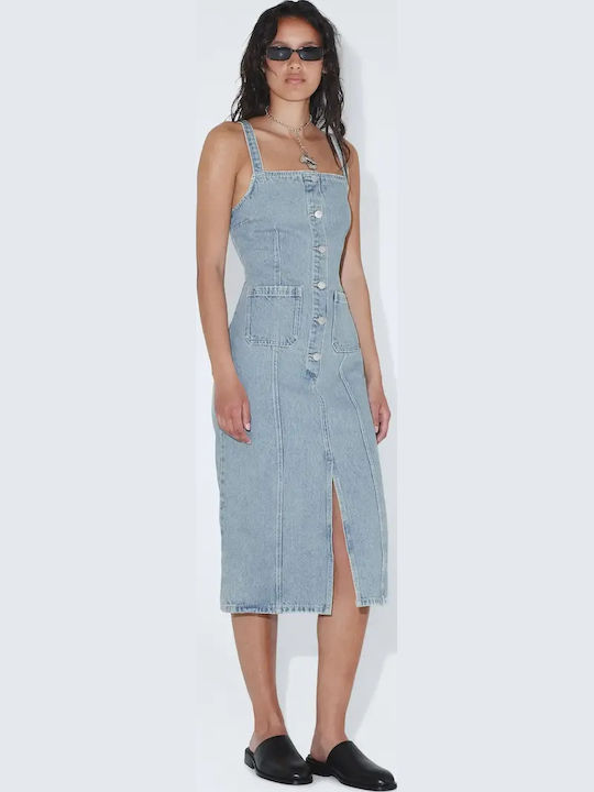 Dr Denim Denim Kleid Ganztägig Blau