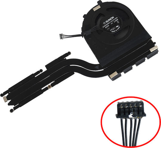 Ανεμιστηράκι Laptop Cpu Cooling Fan Lenovo Thinkpad E480 20kn 20kq 20kqs00000 20kqs00100 E580 20ks007qge R480 01lw123 01lw122 01lw124 02hm042 Heatsink 5pin Κωδ.81753