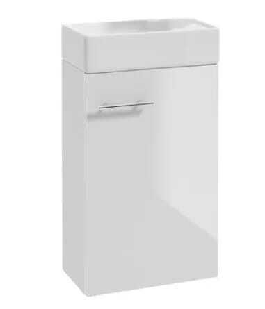 Deftrans Badezimmer Waschtisch-Einheit M40xB22xH68cm Weiß Glanz