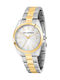 Karl Lagerfeld Womens Watch 35mm Battery with Gold Metal Bracelet
